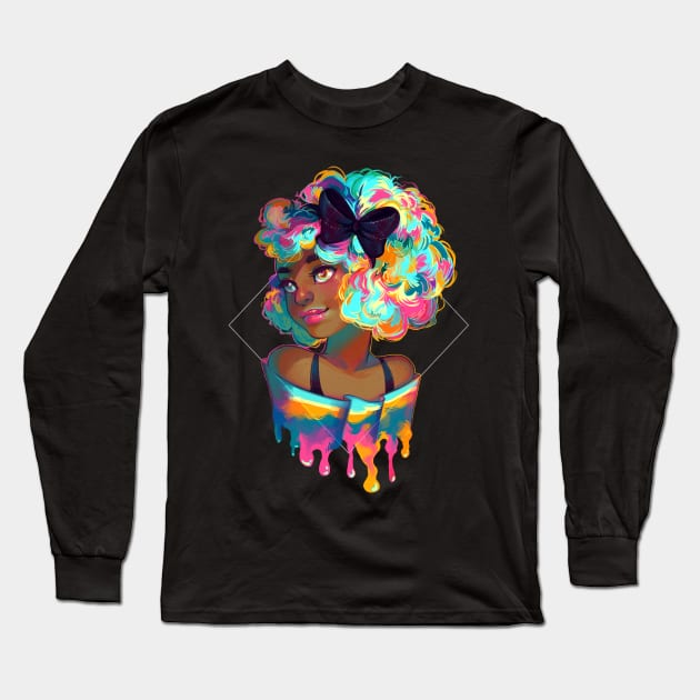 Rainbow Long Sleeve T-Shirt by GDBee